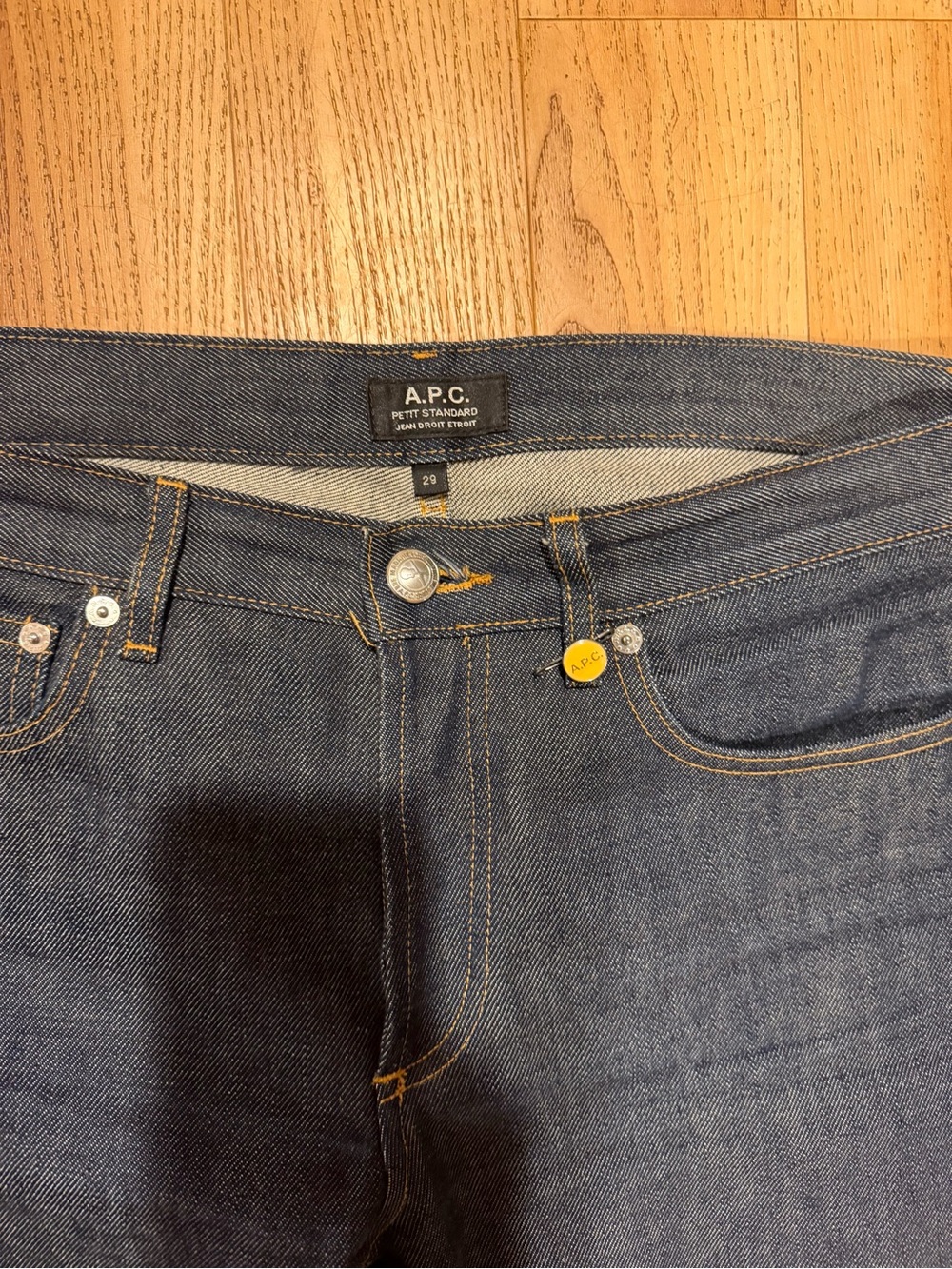A.P.C. Women’s Straight Leg Dark Blue Denim Jeans